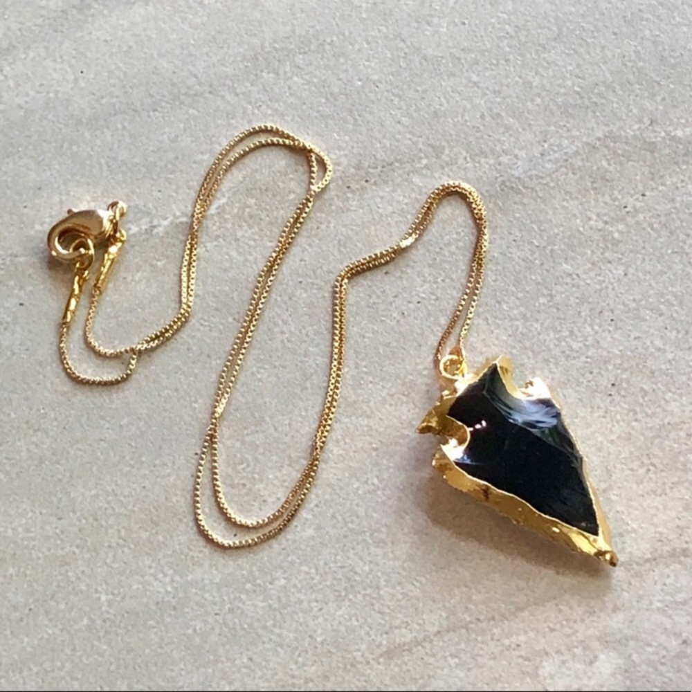 ❗️LAST❗️Black Obsidian Arrowhead Choker - Picture 4 of 5